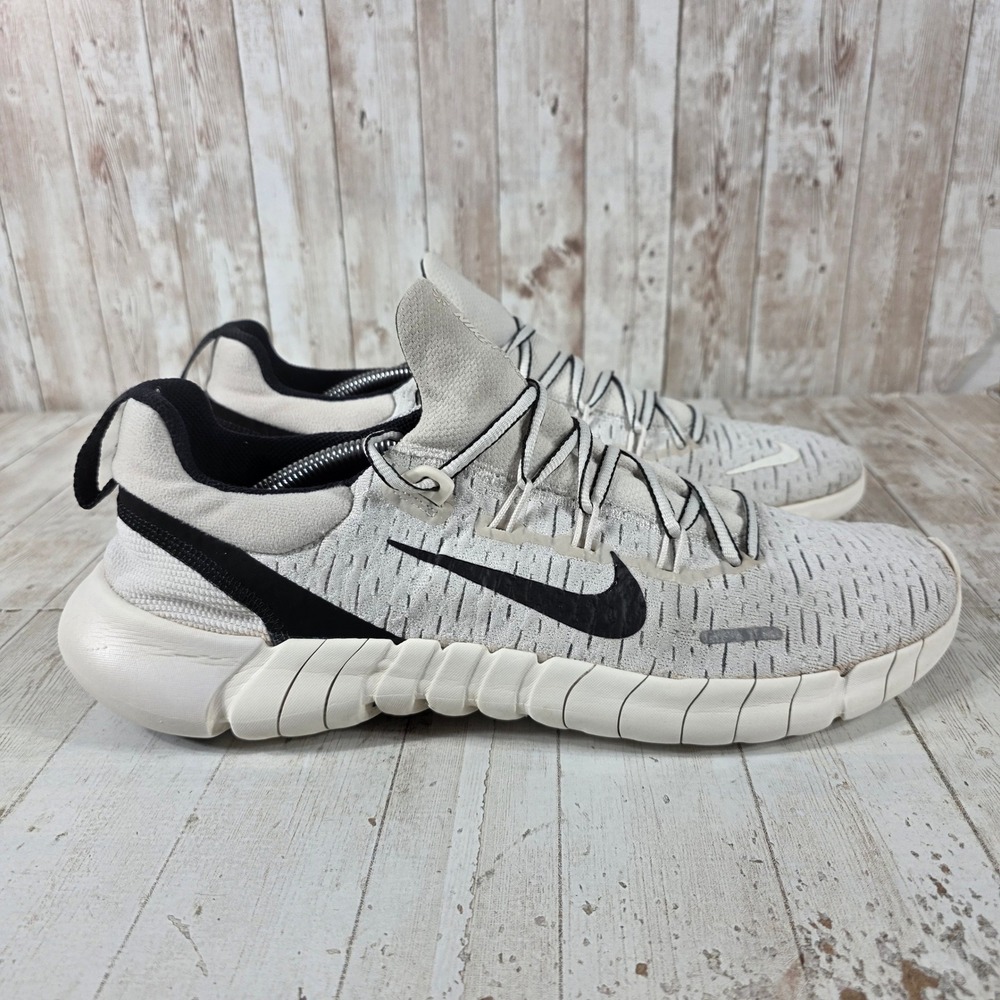 Nike Free Run 5.0 Mens Running Shoes Light Bone Black CZ1884-010 Size 13